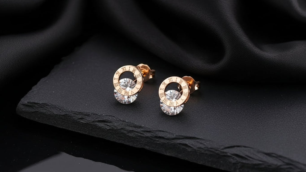 Eternal Spark Stud Earrings – Premium Stainless Steel