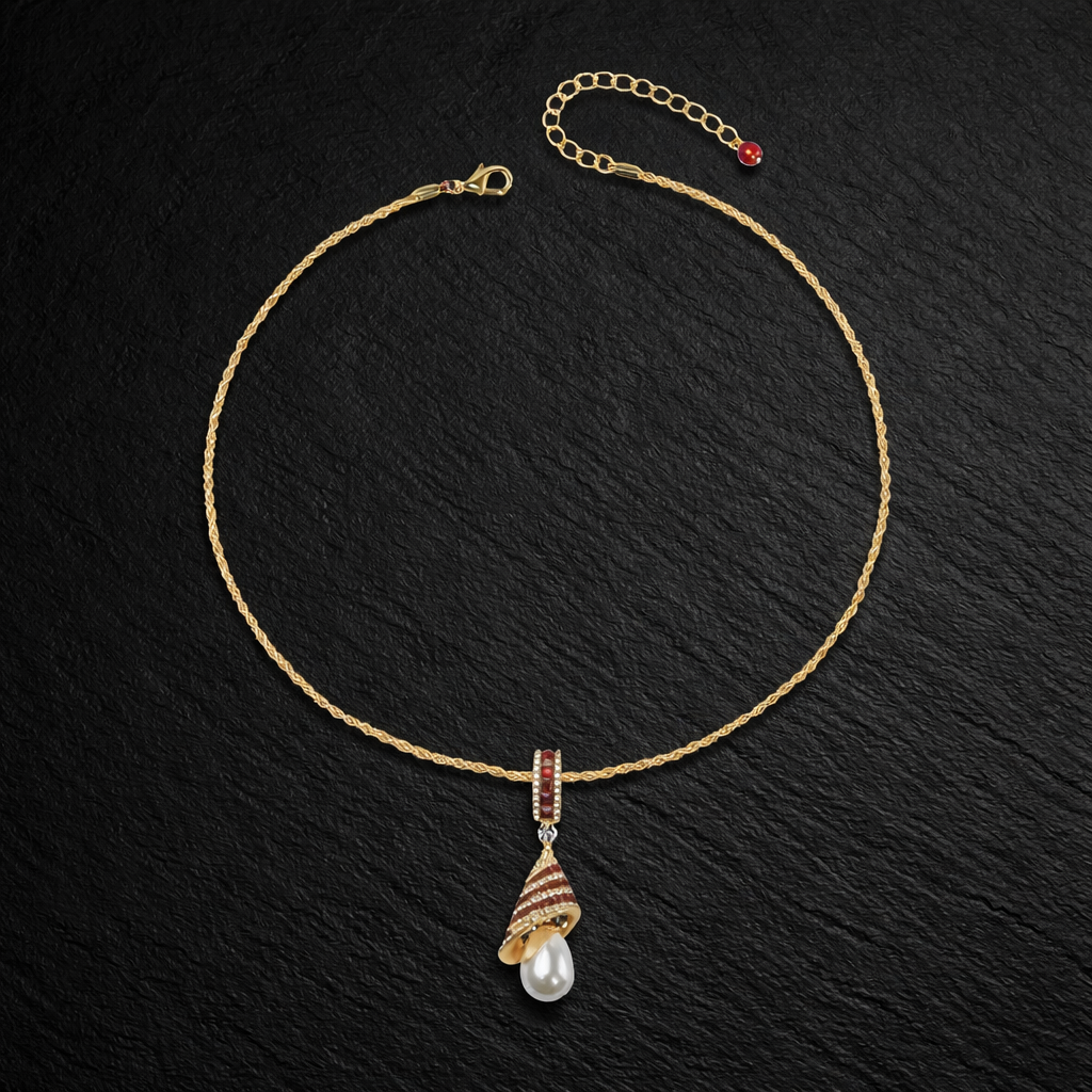 Aurora Pearl Pendant Necklace – Premium Stainless Steel