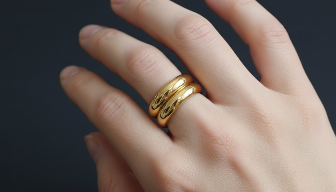 Twin Aura Ring – Premium Stainless Steel