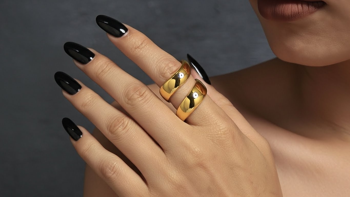 Serpent Flow Ring – Premium Gold-Plated Stainless Steel