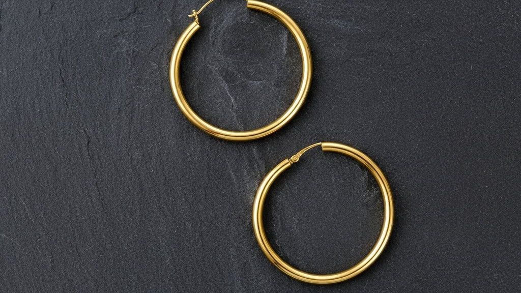 Luxe Grandeur Hoop Earrings – Premium Gold-Plated Stainless Steel