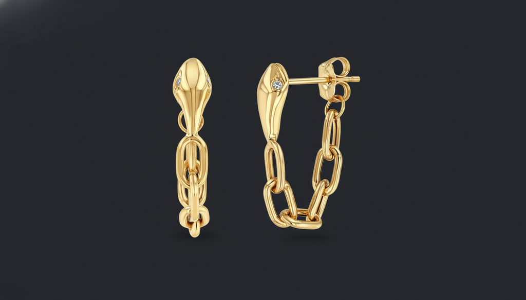 Lumis Chain Earrings – Premium Stainless Steel