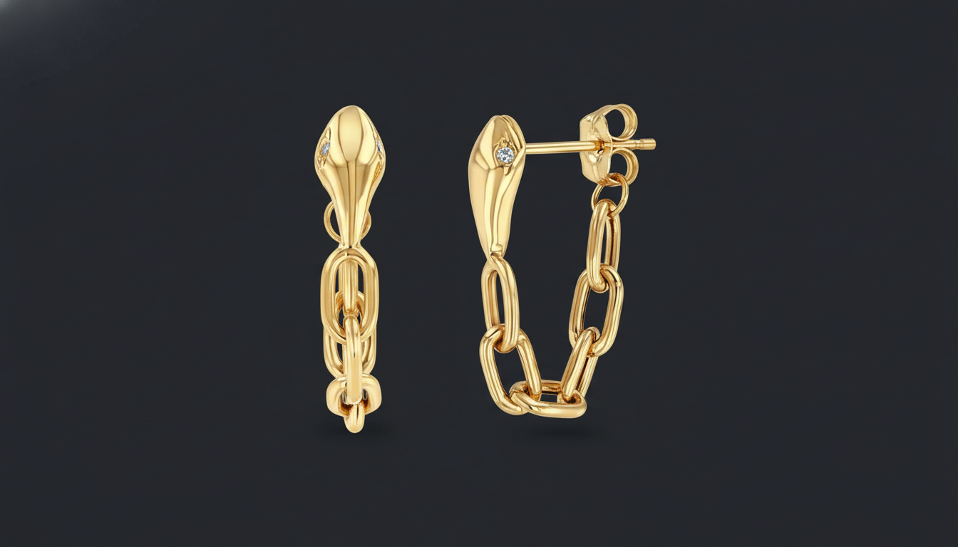 Lumis Chain Earrings – Premium Stainless Steel