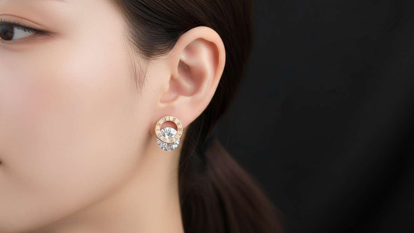 Eternal Spark Stud Earrings – Premium Stainless Steel