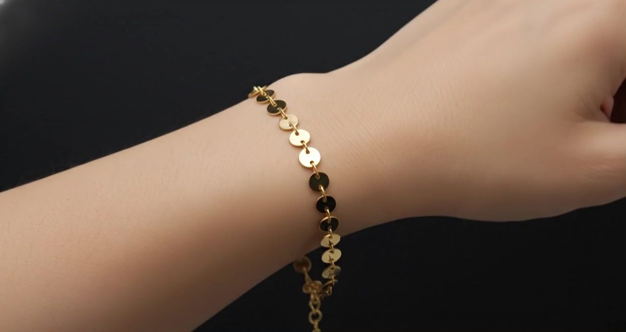 Luna Disc Bracelet – Premium Stainless Steel