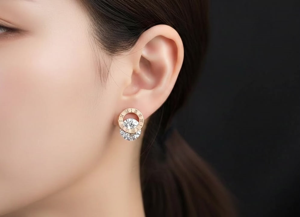 Eternal Spark Stud Earrings – Premium Stainless Steel