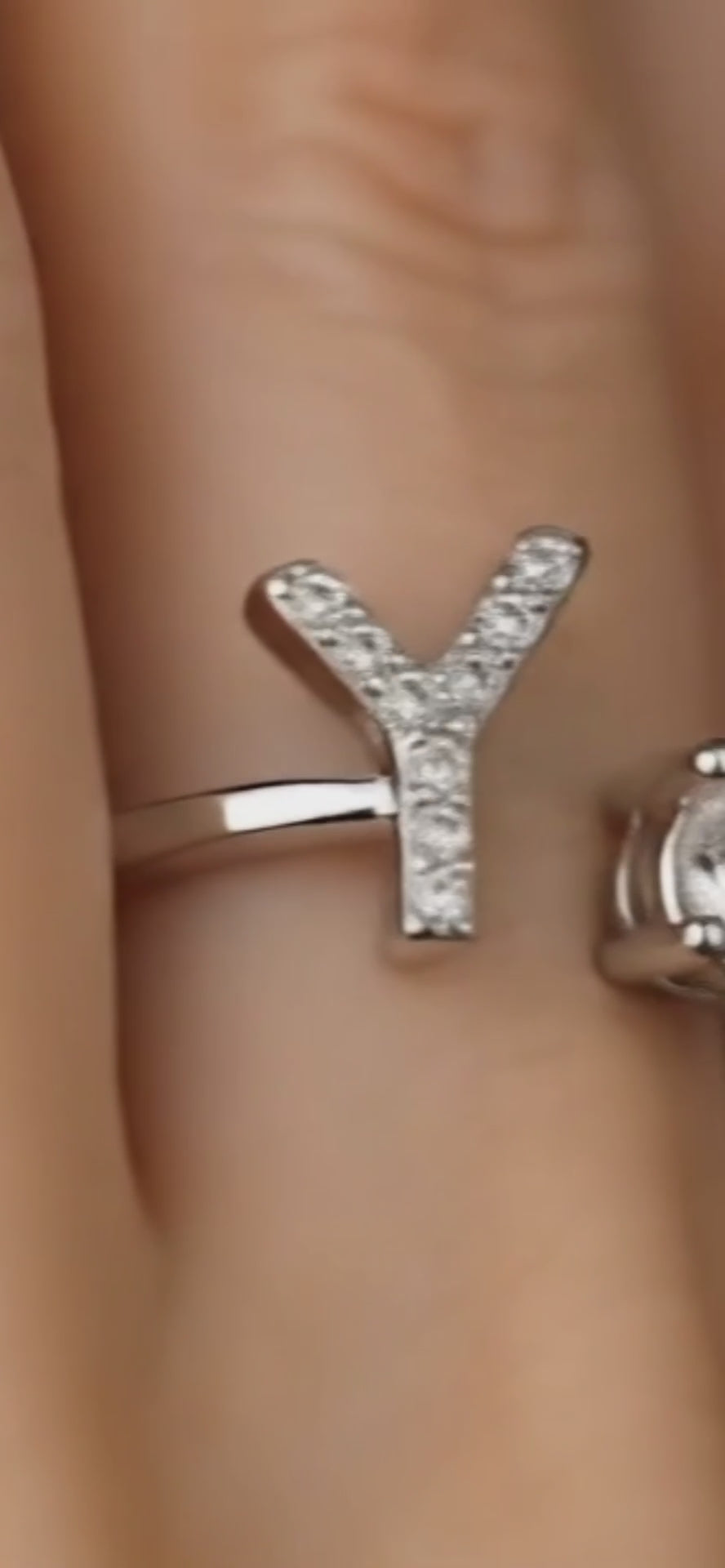 Elegant Alphabet Ring – Adjustable Initial Jewelry