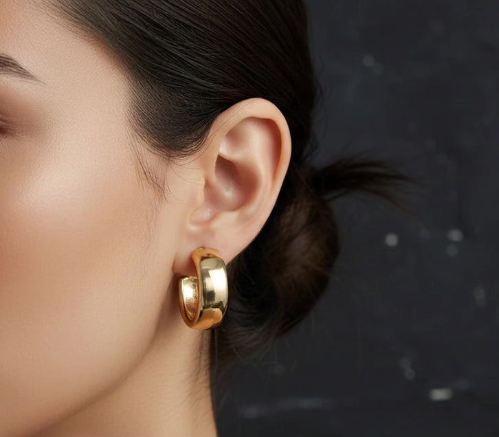 Bold Glow Hoop Earrings – Premium Stainless Steel