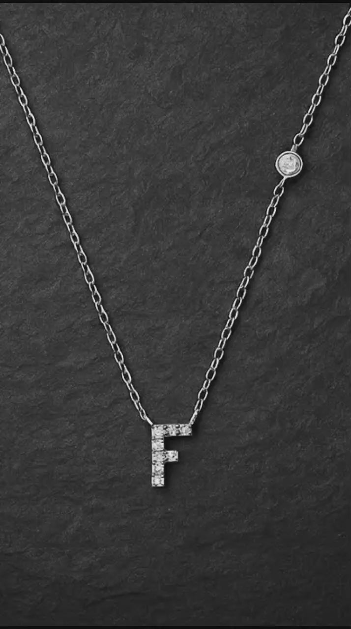 Elegant Alphabet Necklace – Initial A / Z