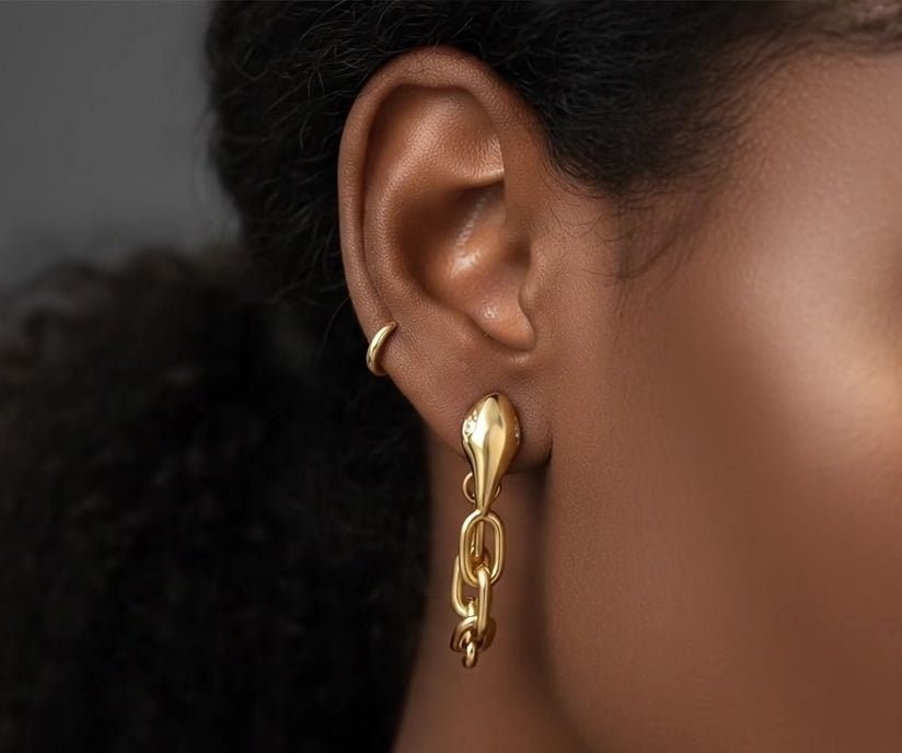 Lumis Chain Earrings – Premium Stainless Steel