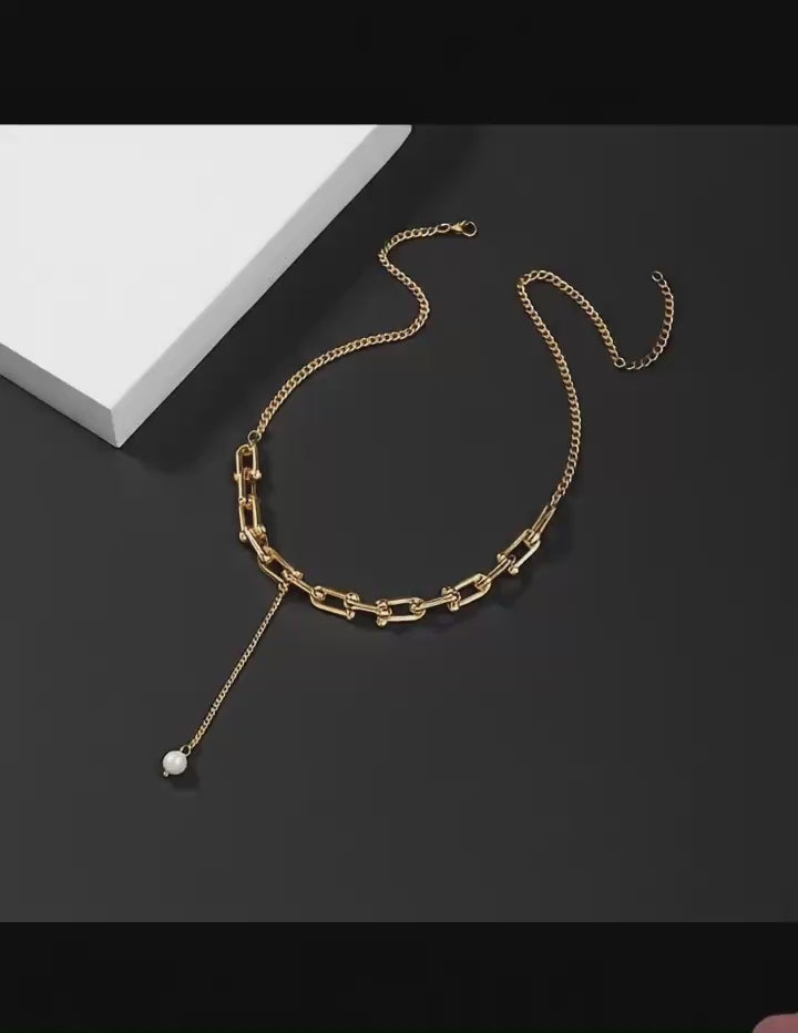 Astral Elegance Chain Necklace – Premium Stainless Steel